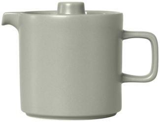 Blomus Teekanne Pilar, Kanne, Teebehälter, Henkelkanne, Keramik, mirage gray, 1 L, 63998