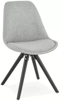 Kokoon Design Stuhl Brasa Grau und Schwarz
