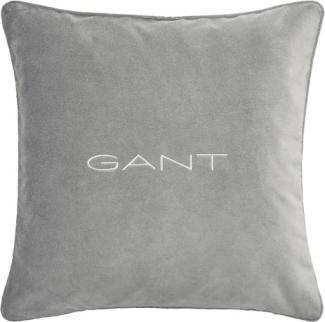 Gant Home Kissenhülle Velvet Cushion Samt Grey (50x50cm) 853102601-160-50x50