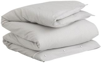 GANT Bettdeckenbezug Bettwäsche Yarn Dyed Stripe Grey 155 x 220 cm