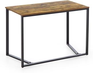 Schreibtisch >Hammonton< in Vintage Braun - 110x75x60cm (BxHxT)