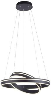 Paul Neuhaus 8420-13 Q-VITO Pendelleuchte Doppelring Anthrazit 60cm