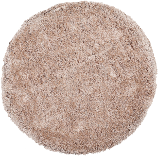 Teppich beige ⌀ 140 cm Shaggy CIDE