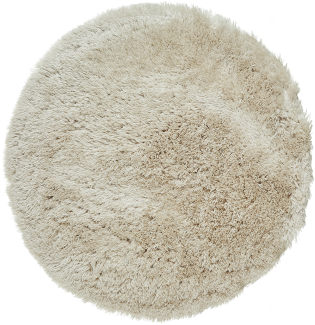 Teppich beige ⌀ 140 cm Shaggy CIDE