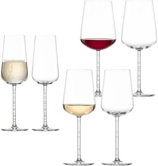 Zwiesel Glas JOURNEY Bordeaux, Weißwein & Champagner Gläserset 6-tlg.