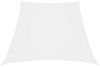 Sonnensegel Oxford-Gewebe Trapezförmig 2/4x3 m Weiß