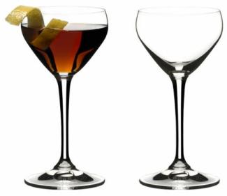Riedel Drink Specific Glassware Nick & Nora, 2er Set, Martiniglas, Apertitifglas, Cocktailglas, Hochwertiges Glas, 140 ml, 6417/05