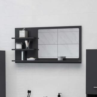 Badspiegel 90x10,5x45 cm Spanplatte grau