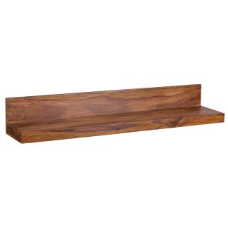 Wandregal Massivholz Sheesham Holzregal Landhausstil Hängeregal Wandboard Naturprodukt Regal 110cm