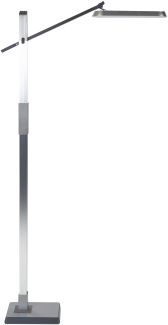 Stehlampe LED silber 144 cm rechteckig AQUARIUS