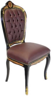 Casa Padrino Luxus Barock Stuhl Boulle Collection - Luxus Schreibtisch Stuhl
