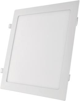EMOS LED Panel 25 W, quadratische 2100 lm Einbauleuchte, Deckenleuchte in Weiß mit Durchmesser 30 cm, extra flach, Einbautiefe 2,1 cm, Lichtfarbe neutralweiß 4000 K, inkl. LED-Treiber