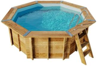 Gre Pools Gartenpool Lanzarote Pool aus Holz in Braun