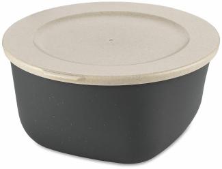 Koziol Dose Connect Box mit Deckel, Schüssel, Schale, Kunststoff-Holz-Mix, Nature Ash Grey, 2 L, 7871701