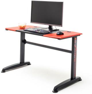 Gamingtisch McRacing in schwarz und rot 120 cm