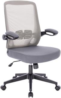 SVITA TOM Bürostuhl Schreibtischstuhl ergonomisch verstellbar Rollen Grau