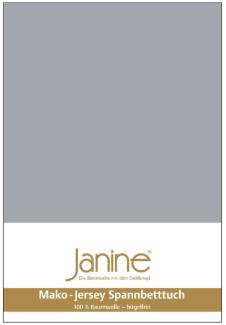 Janine Mako Jersey Spannbetttuch Bettlaken 140-160x200 cm OVP 5007 28 platin