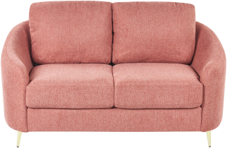 2-Sitzer Sofa Polsterbezug rosa gold TROSA