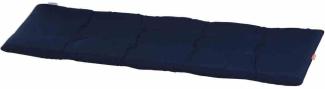 SIENA GARDEN TESSIN Bankauflage 140 cm Dessin Uni blau, 60% Baumwolle/40% Polyester