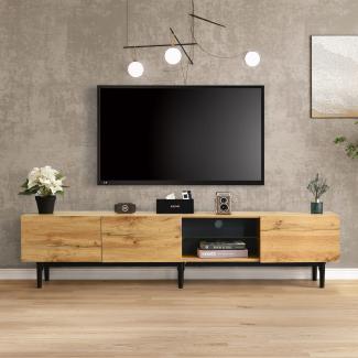 Merax TV-Schrank, Natürliche, 175 x 31 x 41 cm