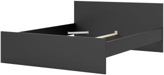 Nada Bett Doppelbett für Box Matratze 160x200 cm, mattschwarz Doppelbett Holz