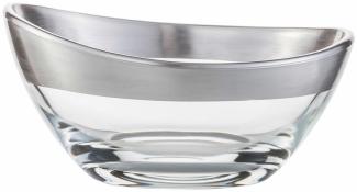 Eisch Schale Puro, Servierschale, Dekoschale, Kristallglas, Silber, 13 cm, 73753413