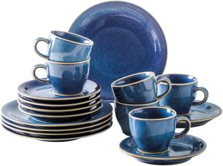 KAHLA Geschirr-Set Homestyle, 18 tlg (18-tlg), 6 Personen, Porzellan, Handglasiert, Made in Germany