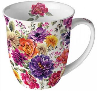 Ambiente Luxury Paper Products Becher Sommer Porzellan Tasse - Mug Blumen Frühling Kollektion, Herbst - Pflanzen Tee/Kaffee - Ideal Als Geschenk