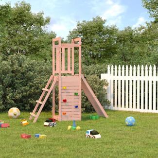 Spielturm mit Kletterwand Massivholz Douglasie