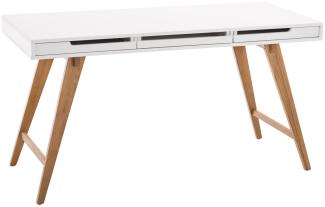 Schreibtisch Porto 140 cm weiß