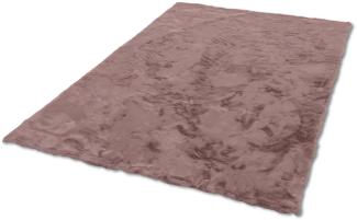 Teppich in Altrosa aus 100% Polyester - 230x160x2,5cm (LxBxH)
