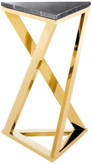 Casa Padrino Luxus Designer Beistelltisch Gold 43 x 37 x H. 65,5 cm - Limited Edition