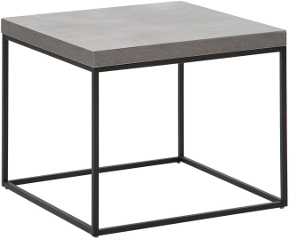 Beistelltisch Beton / schwarz 60 x 60 x 50 cm DELANO