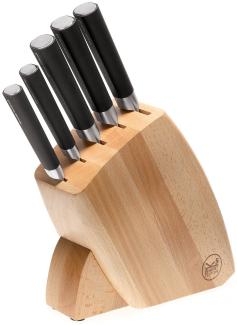 Sambonet Kitchen Knives Edelstahl/Holz Messerblock 5-tlg S0109-S00401-51592-08