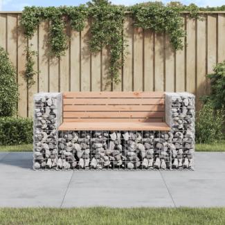 vidaXL Gartenbank aus Gabionen 143x71x65,5 cm Massivholz Douglasie 834378