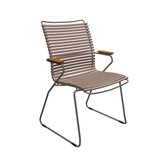 Outdoor Stuhl Click hohe Rückenlehne sand