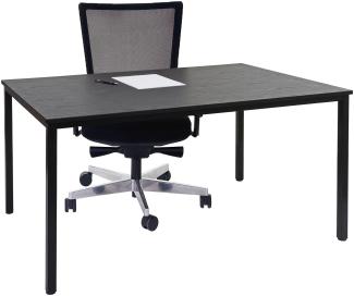 'Braila' Schreibtisch, schwarze Eiche-Optik, MDF, 120x80 cm