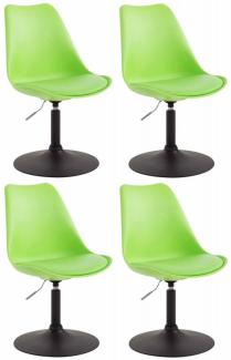 4er Set Esszimmerstühle Maverick B Kunststoff (Farbe: grün)