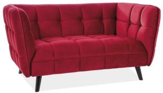Casa Padrino Luxus Wohnzimmer Sofa mit edlem Samtstoff 145 x 85 x H. 78 cm - Luxus Möbel