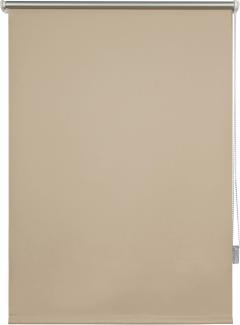 ondeco Thermo-Rollo ohne Bohren, Verdunkelung für Fenster und Türen, Sonnenschutz Fenster innen, Sichtschutz Seitenzugrollo lichtundurchlässig - 75x160 cm - Beige