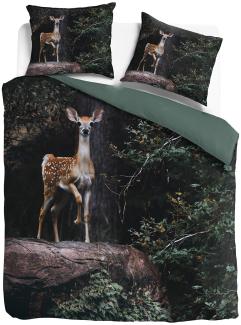 Traumschlaf Bettwäsche Bambi | 200x200 cm + 2x 80x80 cm