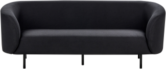 3-Sitzer Sofa Stoff schwarz LOEN
