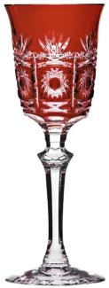 Rotweinglas Kristall Dresden rubin (23,5 cm)