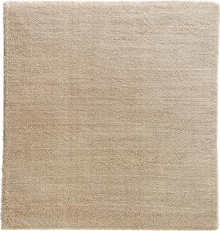 Teppich in Hellbraun aus 100% Polyester - 150x80x3cm (LxBxH)