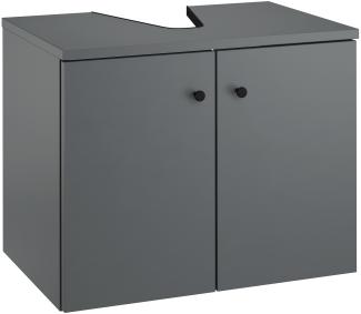 Waschtisch Bad-Unterschrank grau Wandmontage oder stehend V-90. 59-01WU