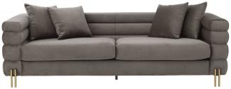 EICHHOLTZ Sofa York Savona Grey Velvet