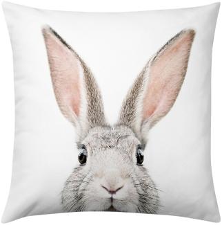 Traumschlaf Dekokissenhülle Bunny Face | 40x40 cm