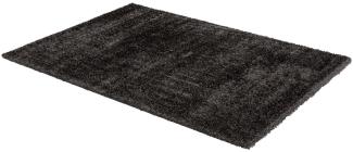 Teppich in Anthrazit aus 100% Polyester - 290x200x4,2cm (LxBxH)