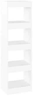 Bücherregal/Raumteiler Weiß 40x30x135 cm