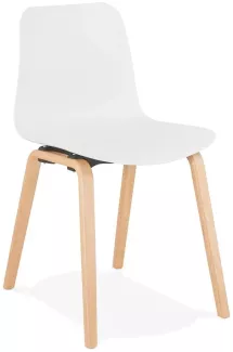 Kokoon Design Stuhl Monark Weiß und Natur